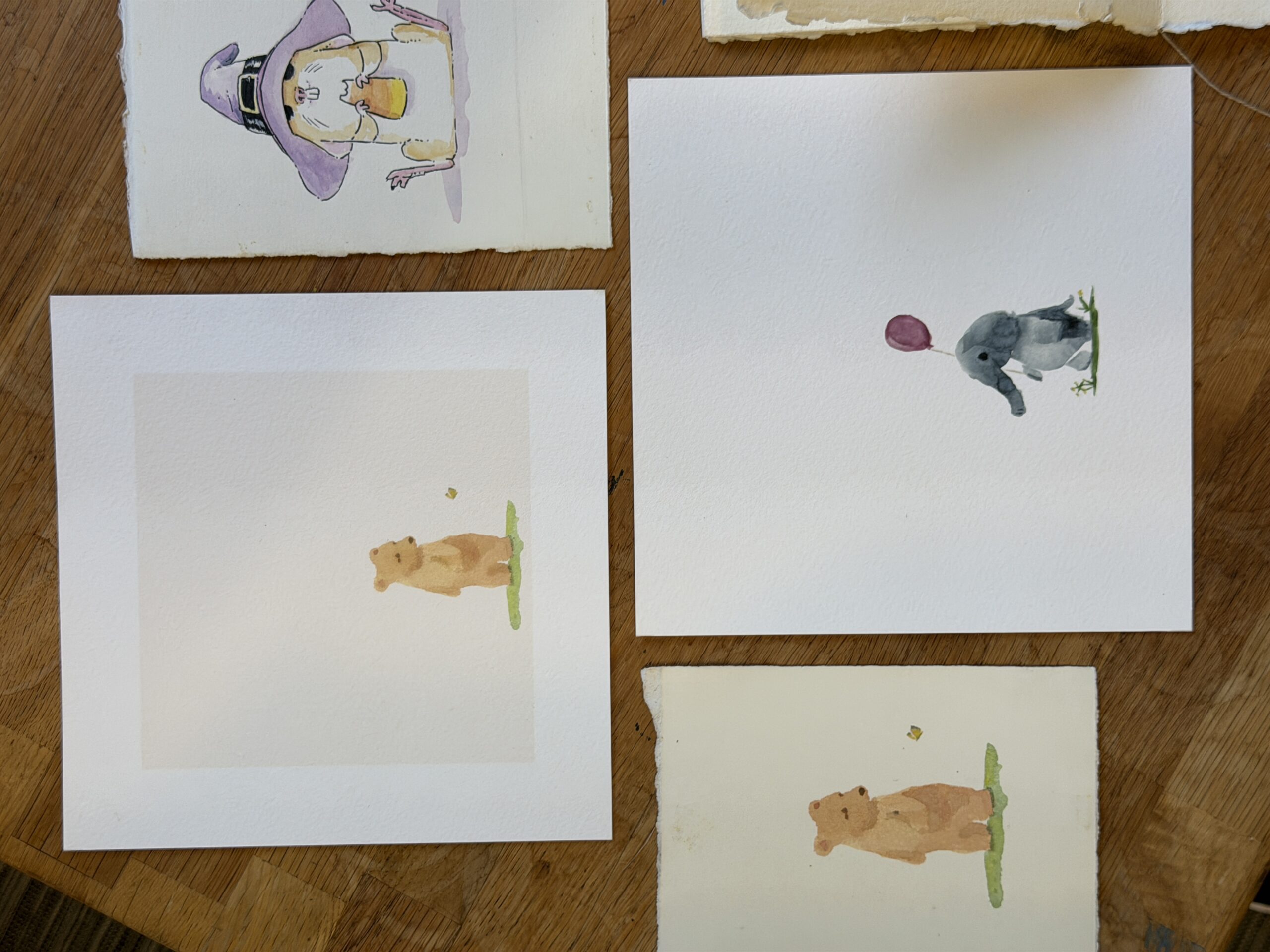 Ellie the Elephant Watercolor Print - Image 3
