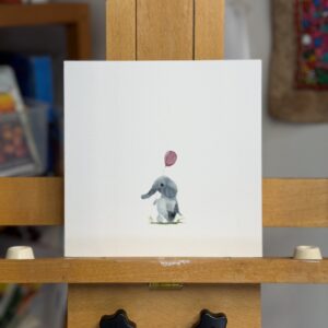 Ellie the Elephant Watercolor Print