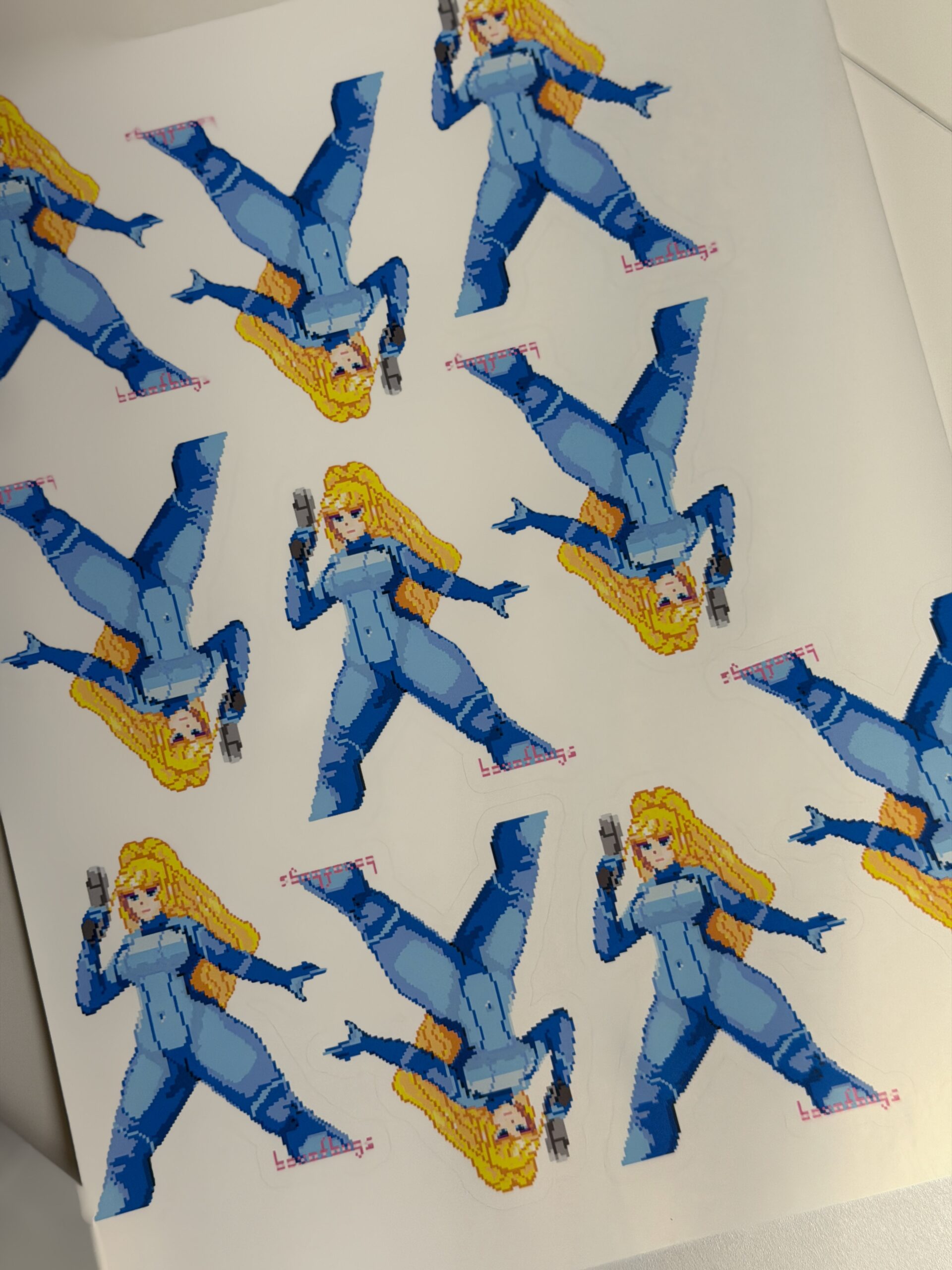 Metroid - Samus - Pixel Art Sticker - Image 4