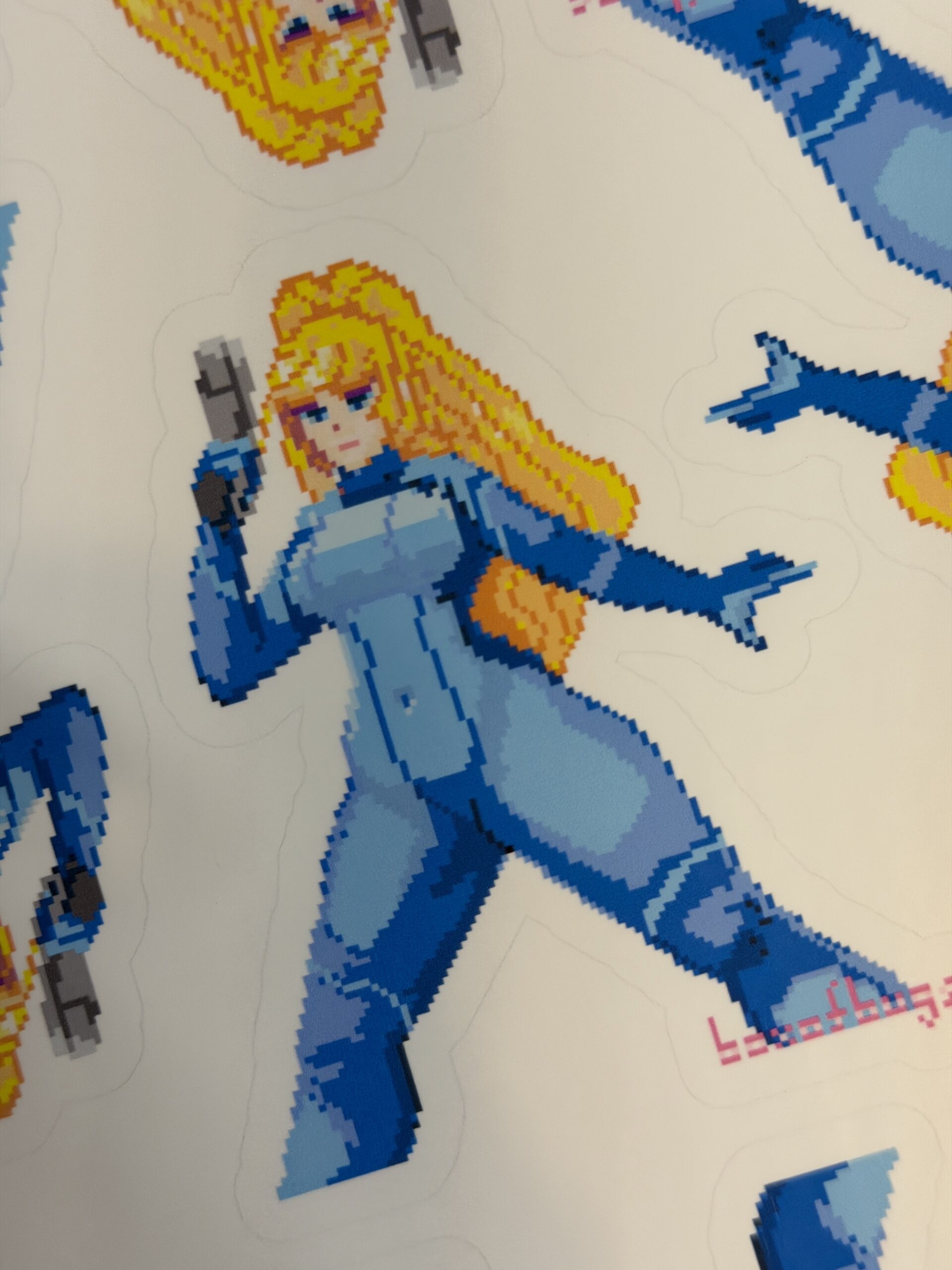 Metroid - Samus - Pixel Art Sticker - Image 3