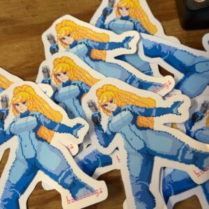 Metroid - Samus - Pixel Art Sticker